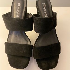 Jeffrey Campbell Black Platform Sandals